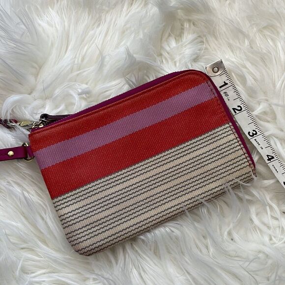 Fossil red/purple/cream wristlet  - Picture 4 of 6